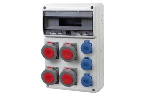 Rozdzielnica LEGATO 16M - gniazda 4x32A 5p, 3x230V  IP65  /16 modułów/ 75101.2 F-Elektro