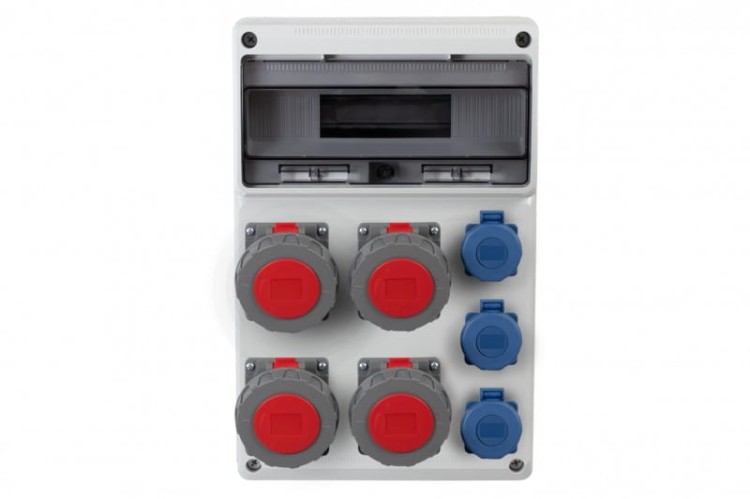 Rozdzielnica LEGATO 16M - gniazda 4x32A 5p, 3x230V  IP65  /16 modułów/ 75101.2 F-Elektro