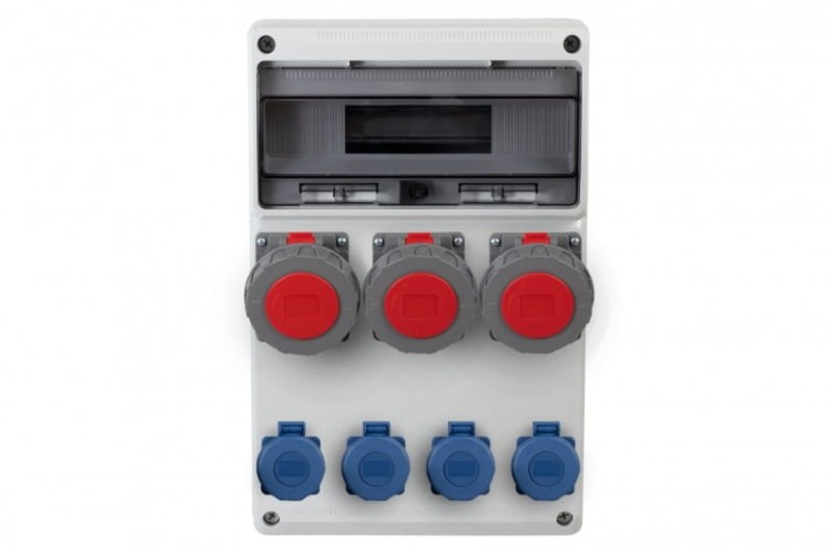 Rozdzielnica LEGATO 16M - gniazda 3x16A 5p, 4x230V  IP65  /16 modułów/ 75101.3 F-Elektro