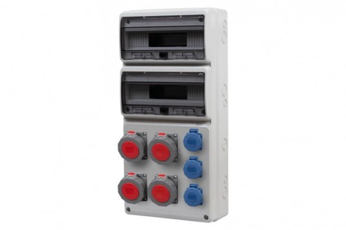 Rozdzielnica LEGATO 32M - gniazda 2x16A 5p, 2x32A 5p, 3x230V  IP65  /32 moduły/ 75102.0 F-Elektro