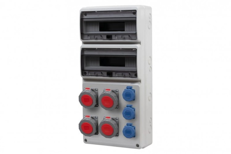 Rozdzielnica LEGATO 32M - gniazda 2x16A 5p, 2x32A 5p, 3x230V  IP65  /32 moduły/ 75102.0 F-Elektro