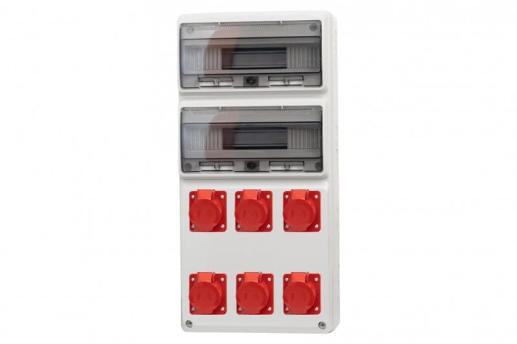 Rozdzielnica LEGATO 32M - gniazda 4x16A 5p, 2x32A 5p /32 moduły/ 76100120 F-Elektro