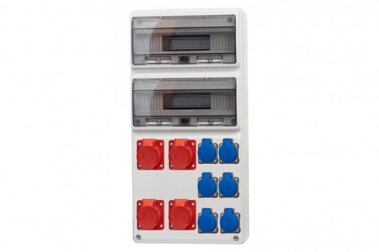 Rozdzielnica LEGATO 32M - gniazda 2x16A 5p, 2x32A 5p, 4x230V /32 moduły/ 76100.27 F-Elektro