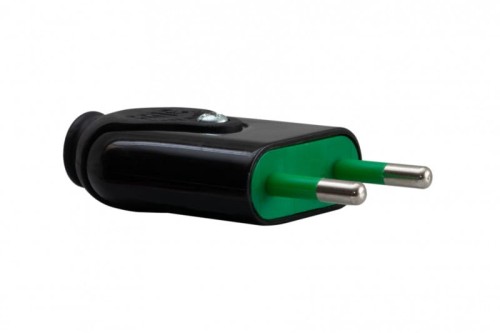 Wtyczka płaska czarna 80001 F-Elektro