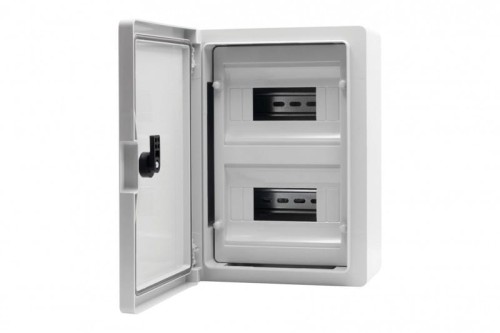 Szafa z tworzywa M 300x400x170 mm IP65 2 rzędy 24 moduły F1.0138 F-Elektro