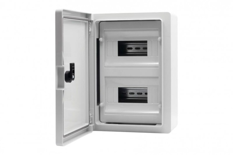 Szafa z tworzywa M 300x400x170 mm IP65 2 rzędy 24 moduły F1.0138 F-Elektro