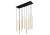 Lampa sufitowa wisząca żyrandol punktowa Industrialna LASER SOLID BRASS X 8924 NOWODVORSKI Lighting G9 Loft nowoczesna oprawa oświetleniowa nad stół blat wyspę tuba zwis Inspiracje Premium złota mosiądz