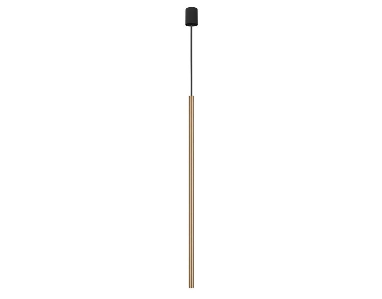 Lampa sufitowa wisząca punktowa Industrialna LASER 1000 SOLID BRASS I 8434 NOWODVORSKI Lighting G9 Loft nowoczesna oprawa oświetleniowa nad stół blat wyspę żyrandol tuba zwis Inspiracje Premium złota mosiądz pojedyncza