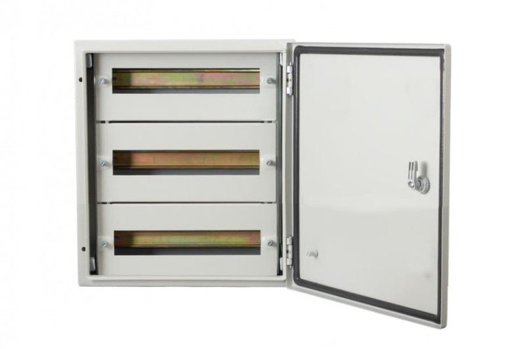 Szafa metalowa 500x400x200 mm - 45 modułów IP66 /  3 rzędy po 15 modułów F1.0211 F-Elektro