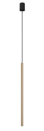 Lampa sufitowa wisząca punktowa Industrialna LASER 750 SOLID BRASS I 8431 NOWODVORSKI Lighting G9 Loft nowoczesna oprawa oświetleniowa nad stół blat wyspę żyrandol tuba zwis Inspiracje Premium złota mosiądz pojedyncza