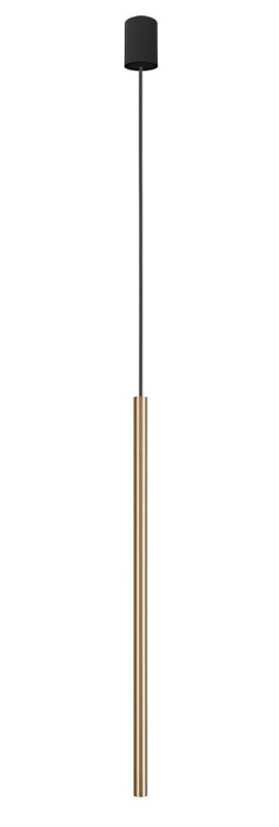 Lampa sufitowa wisząca punktowa Industrialna LASER 750 SOLID BRASS I 8431 NOWODVORSKI Lighting G9 Loft nowoczesna oprawa oświetleniowa nad stół blat wyspę żyrandol tuba zwis Inspiracje Premium złota mosiądz pojedyncza