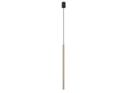 Lampa sufitowa wisząca punktowa Industrialna LASER 750 SOLID BRASS I 8431 NOWODVORSKI Lighting G9 Loft nowoczesna oprawa oświetleniowa nad stół blat wyspę żyrandol tuba zwis Inspiracje Premium złota mosiądz pojedyncza