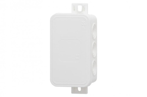 Puszka hermetyczna V8, termoplast 80x45x41 IP54, biała - klik, 8 osłabień  F1.0262 F-Elektro