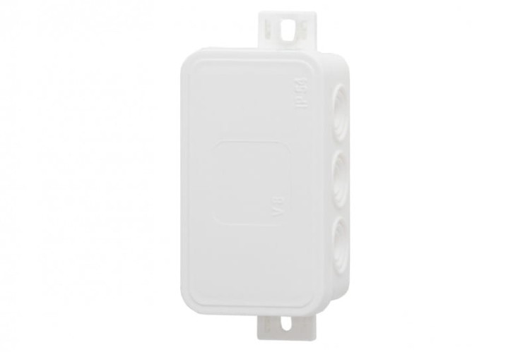 Puszka hermetyczna V8, termoplast 80x45x41 IP54, biała - klik, 8 osłabień  F1.0262 F-Elektro