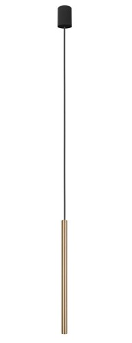 Lampa sufitowa wisząca punktowa Industrialna LASER 490 SOLID BRASS I 8798 NOWODVORSKI Lighting G9 Loft nowoczesna oprawa oświetleniowa nad stół blat wyspę żyrandol tuba zwis Inspiracje Premium złota mosiądz pojedyncza