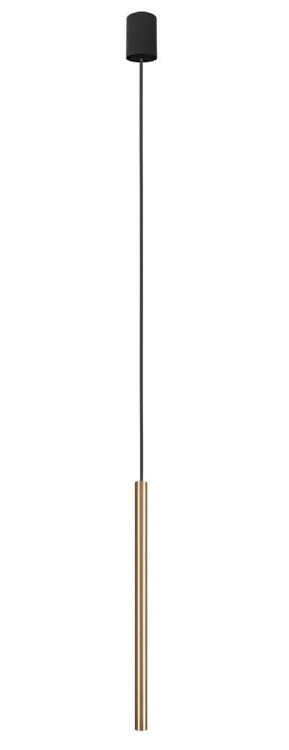 Lampa sufitowa wisząca punktowa Industrialna LASER 490 SOLID BRASS I 8798 NOWODVORSKI Lighting G9 Loft nowoczesna oprawa oświetleniowa nad stół blat wyspę żyrandol tuba zwis Inspiracje Premium złota mosiądz pojedyncza