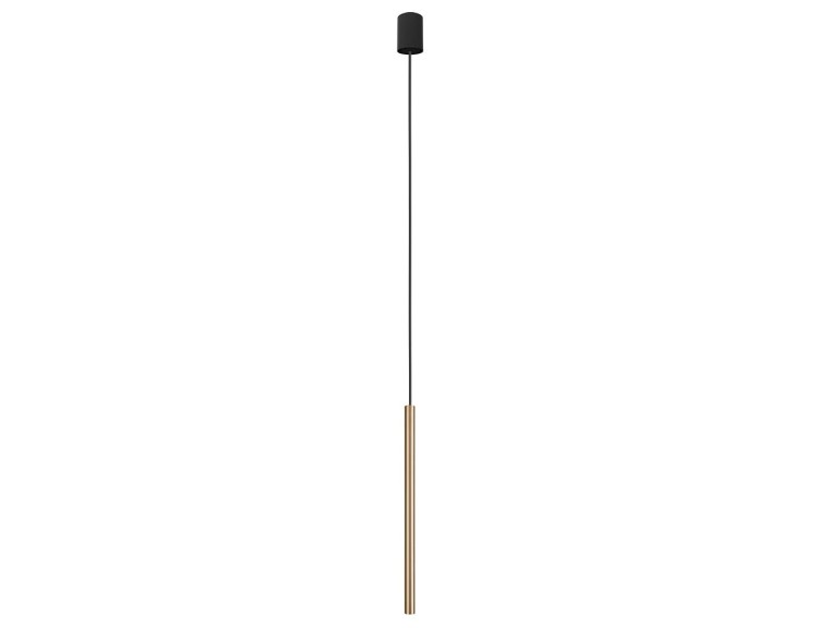 Lampa sufitowa wisząca punktowa Industrialna LASER 490 SOLID BRASS I 8798 NOWODVORSKI Lighting G9 Loft nowoczesna oprawa oświetleniowa nad stół blat wyspę żyrandol tuba zwis Inspiracje Premium złota mosiądz pojedyncza