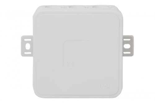 Puszka hermetyczna V7, termoplast 100x100x41 IP54, szara - klik, 12 osłabień F1.0293 F-Elektro