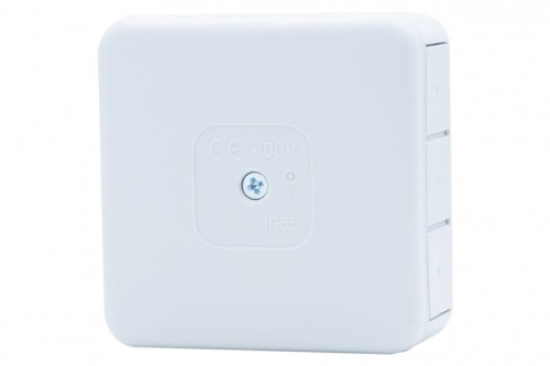 Puszka hermetyczna H55-S 85x85x37 IP55 12-wylotowa szara F1.0306 F-Elektro