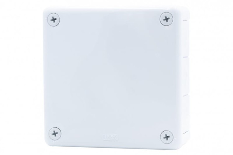 Puszka hermetyczna H55-L 118x118x46 IP55 12-wylotowa szara F1.0314 F-Elektro