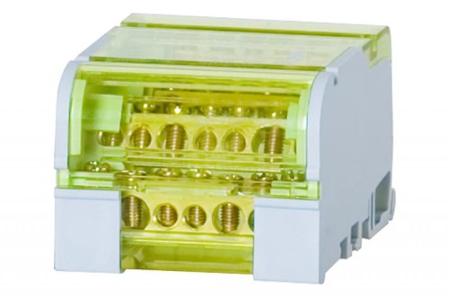 Blok rozdzielczy czterobiegunowy LBR - 407 (100A - 4x7 otworów) F2.0043 F-Elektro