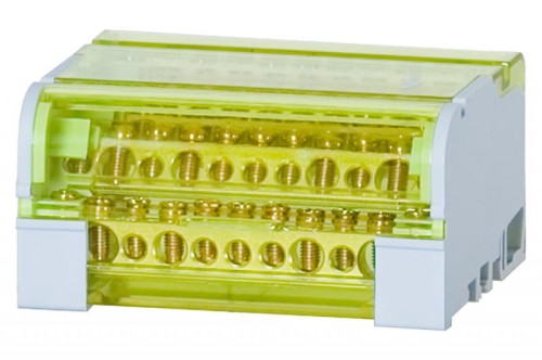 Blok rozdzielczy czterobiegunowy LBR - 411 (125A - 4x11 otworów) F2.0044 F-Elektro