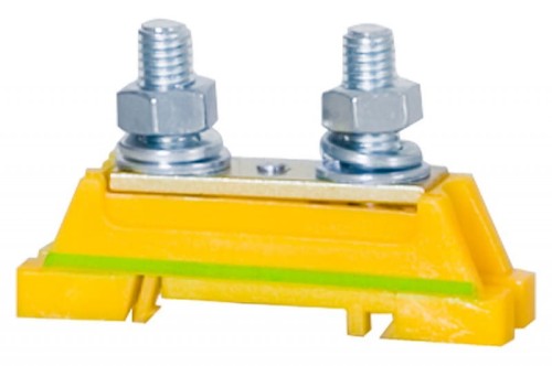 Zacisk ochronny oczkowy 2xM8 - żółto/zielony F2.0049 F-Elektro