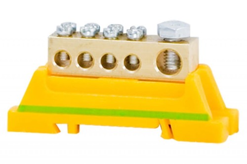 Zacisk ochronny 1x25mm2, 4x10mm2 - żółto/zielony F2.0051 F-Elektro