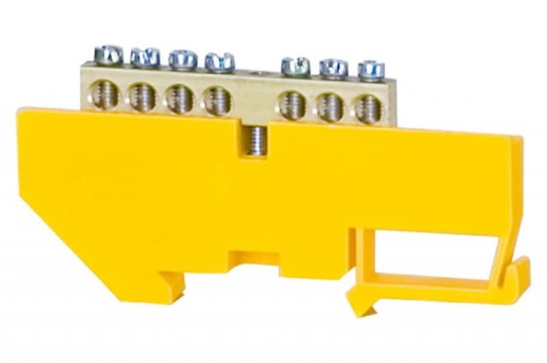 Listwa ochronna 7-modułowa 7x16mm2 wysoka podstawa - żółta F2.0060 F-Elektro