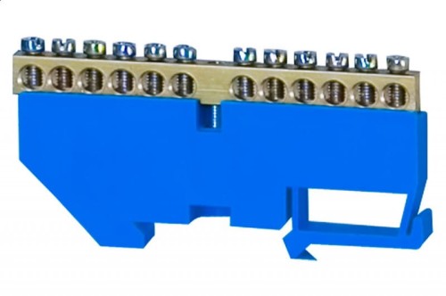Listwa ochronna 12-modułowa 12x16mm2 wysoka podstawa - niebieska F2.0067 F-Elektro