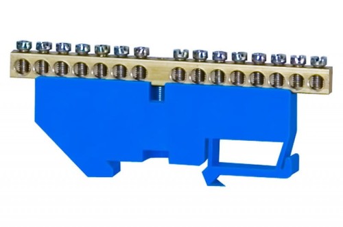 Listwa ochronna 15-modułowa 15x16mm2 wysoka podstawa - niebieska F2.0069 F-Elektro