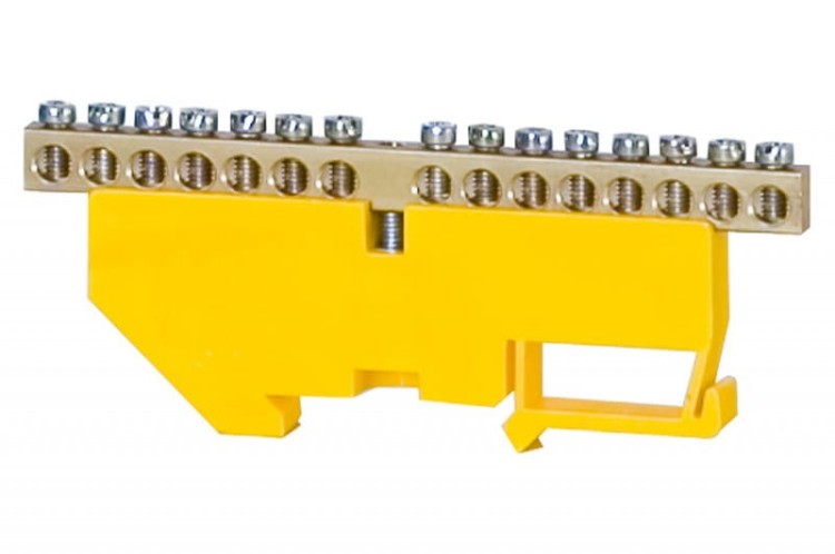 Listwa ochronna 15-modułowa 15x16mm2 wysoka podstawa - żółta F2.0070 F-Elektro