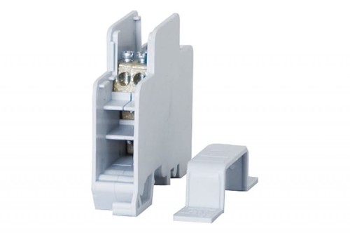 Blok rozdzielczy jednobiegunowy 60A - korpus szary F2.0122 F-Elektro