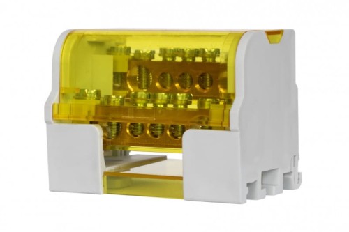 Blok rozdzielczy dwubiegunowy LBR - 207 (100A - 2x7 otworów) F2.0161 F-Elektro
