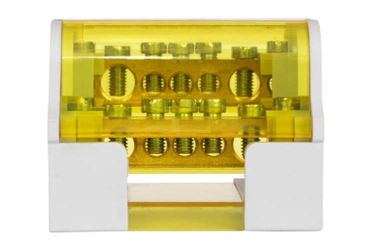 Blok rozdzielczy dwubiegunowy LBR - 207 (100A - 2x7 otworów) F2.0161 F-Elektro