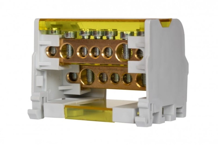 Blok rozdzielczy dwubiegunowy LBR - 207 (100A - 2x7 otworów) F2.0161 F-Elektro