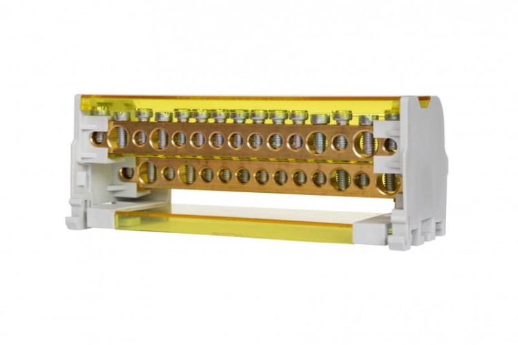Blok rozdzielczy dwubiegunowy LBR - 215 (125A - 2x15 otworów) F2.0163 F-Elektro