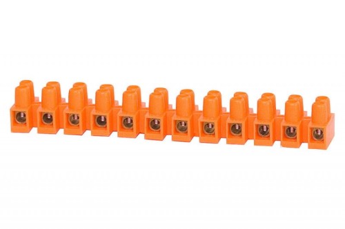Listwa zaciskowa 12 torowa. 2,5mm2 pomarańczowa F2.0179 F-Elektro