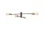 Lampa sufitowa wisząca Industrialna Loft ROTOR IV 7936 NOWODVORSKI Lighting E27 x4 nowoczesna oprawa oświetleniowa metalowa nad stół blat wyspę czarno-złota plafon Inspiracje Premium