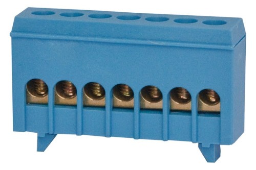 Listwa ochronna 7-modułowa 7x16mm2 niebieska IP20 F2.0256 F-Elektro