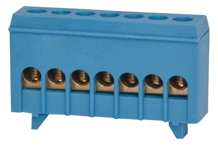 Listwa ochronna 7-modułowa 7x16mm2 niebieska IP20 F2.0256 F-Elektro