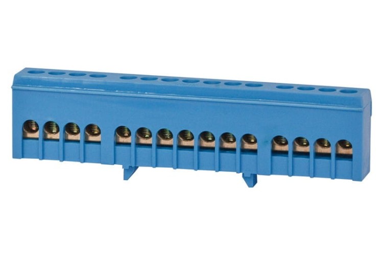 Listwa ochronna 15-modułowa 15x16mm2 niebieska IP20 F2.0260 F-Elektro