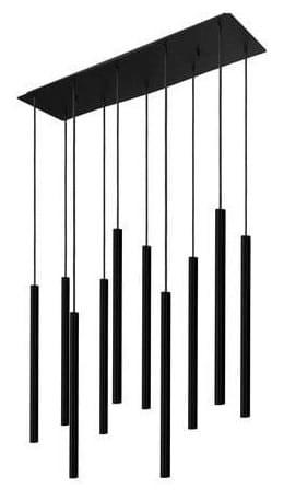 Lampa sufitowa wisząca żyrandol punktowa Industrialna LASER Black X 8923 NOWODVORSKI Lighting G9 Loft nowoczesna oprawa oświetleniowa tuba zwis Inspiracje Premium czarna