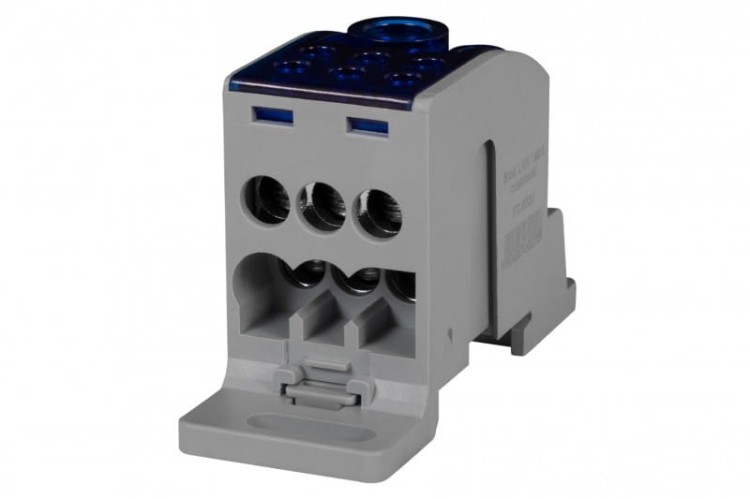 Blok LKN 160A (1x70/1x16 - 6x16) Al/Cu- niebieski  F2.0337 F-Elektro