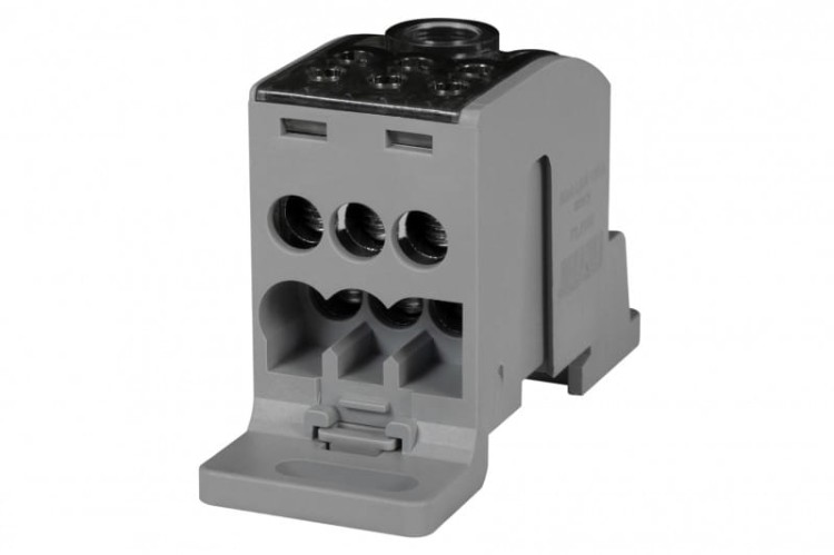 Blok LKN 160A (1x70/1x16 - 6x16) Al/Cu- szary  F2.0338 F-Elektro