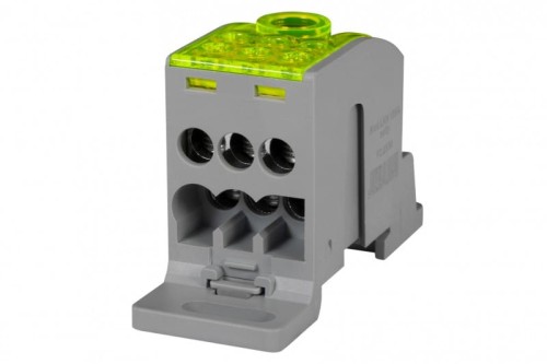 Blok LKN 160A (1x70/1x16 - 6x16) Al/Cu- żółty  F2.0339 F-Elektro