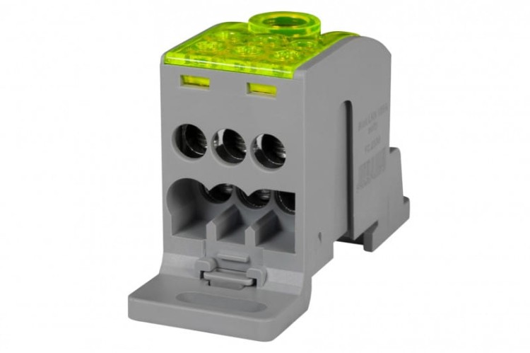 Blok LKN 160A (1x70/1x16 - 6x16) Al/Cu- żółty  F2.0339 F-Elektro