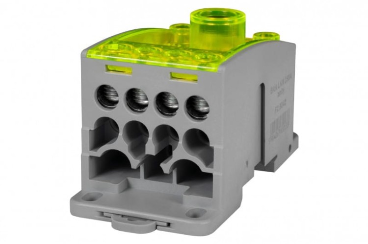 Blok LKN 250A (1x120/4x16 - 2x35,1x25,4x16,4x10) Al/Cu- żółty  F2.0342 F-Elektro
