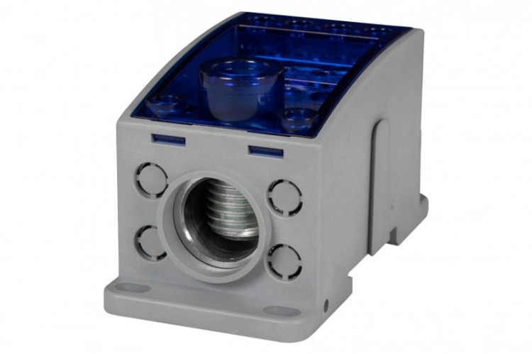 Blok LKN 400A (1x185/4x16 - 2x35,1x25,4x16,4x10) Al/Cu- niebieski  F2.0343 F-Elektro