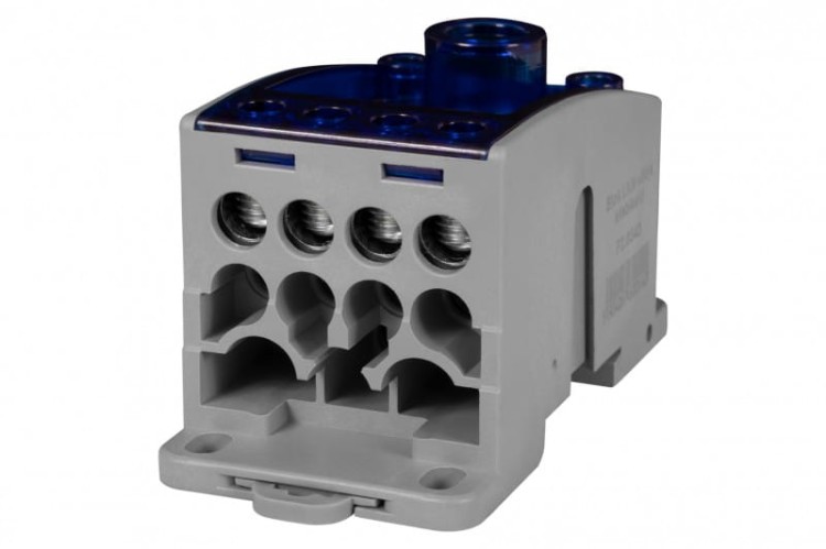 Blok LKN 400A (1x185/4x16 - 2x35,1x25,4x16,4x10) Al/Cu- niebieski  F2.0343 F-Elektro